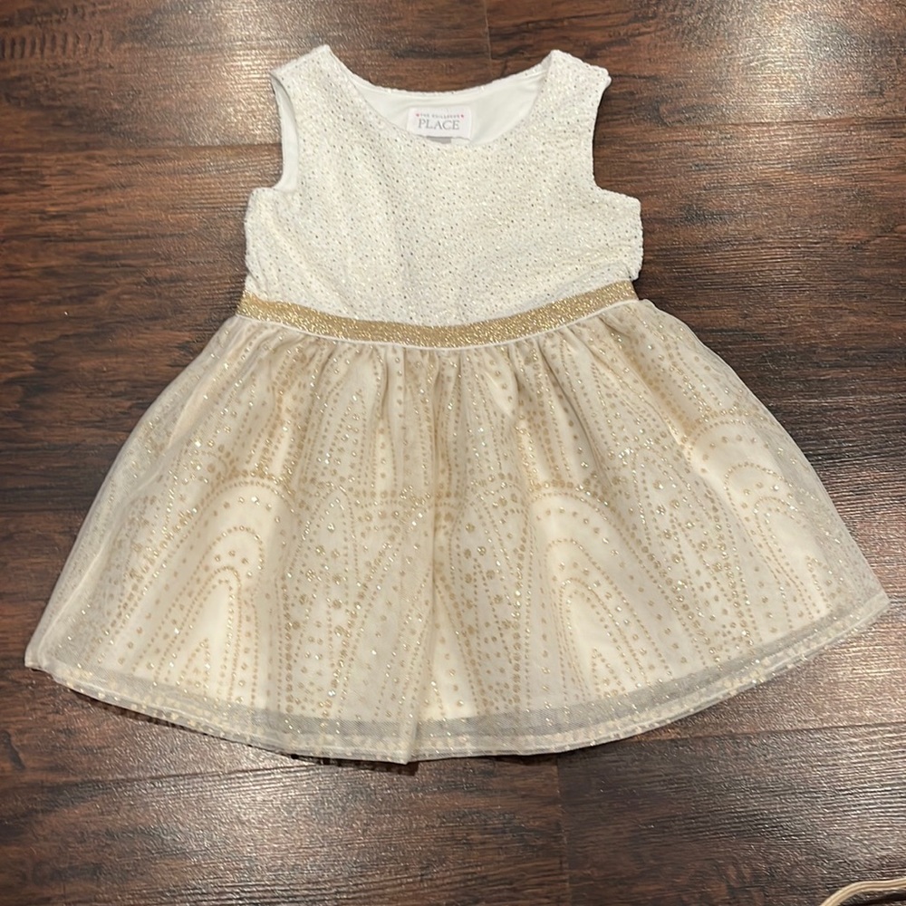 Girls Dress Short Sleeve Glitter 2T
